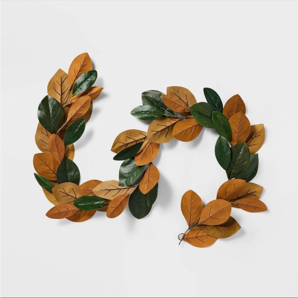 COPY - Magnolia Christmas Leaf Garland - Threshold Designed with Studio McGee